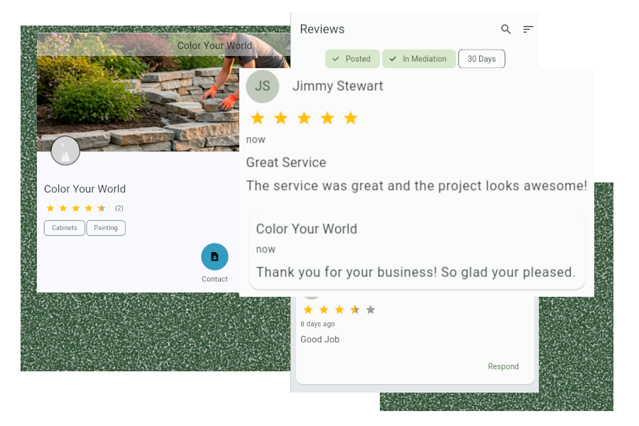 Build your reputation with great reviews